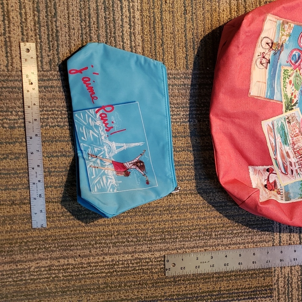 Lancome Paris 'French Vacation' Print Tote Bag Set - Picture 3 of 10